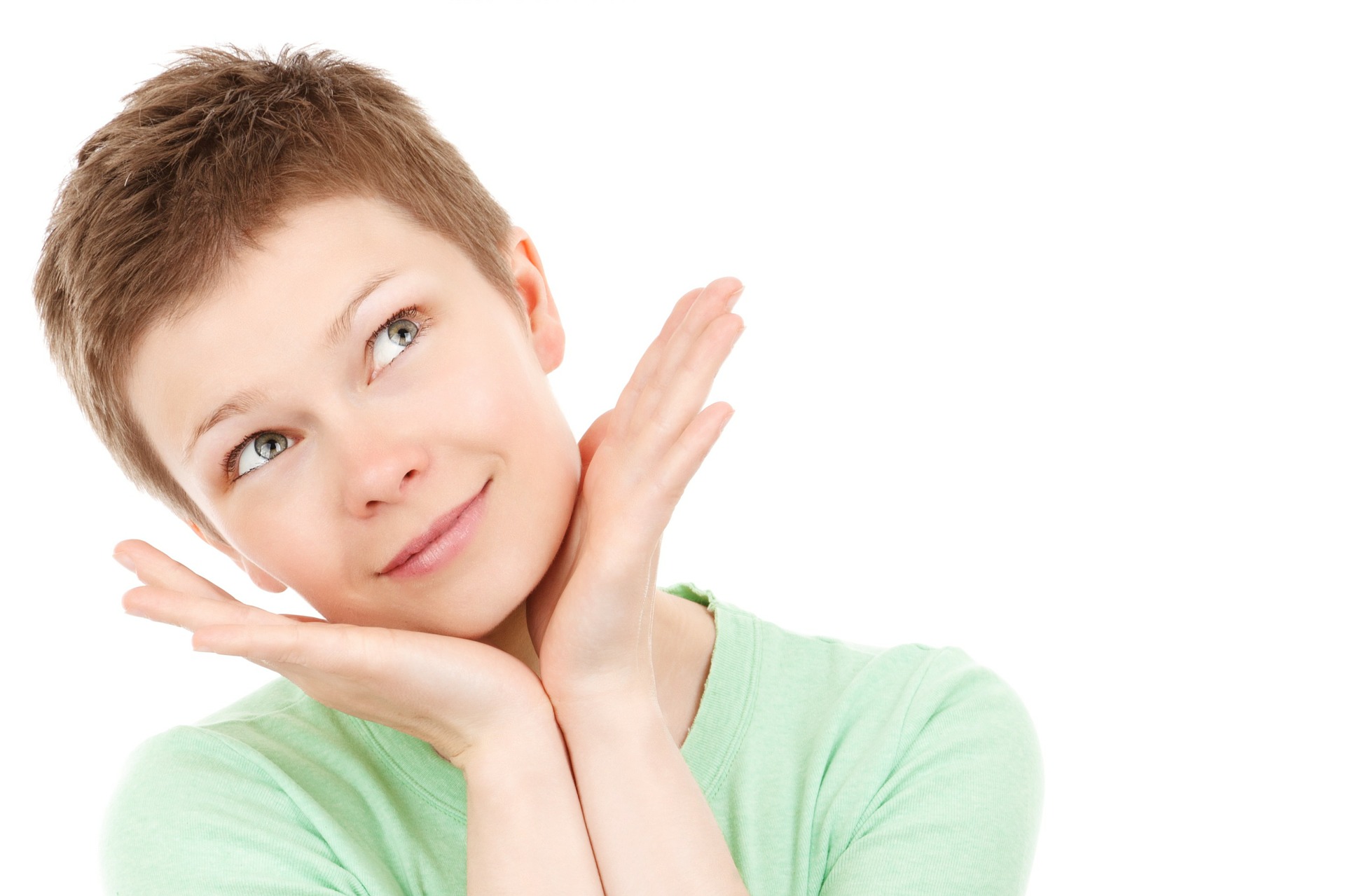 Woman thinking about her New Year's resolution